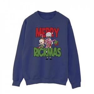 Rick And Morty Rick en Morty heren vrolijk Rickmas sweatshirt L wit