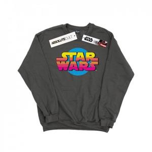 Star Wars heren zomer fade logo sweatshirt L houtskool