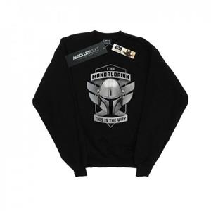 Star Wars Heren The Mandalorian Dit is de manier waarop Mando Sweatshirt M wit