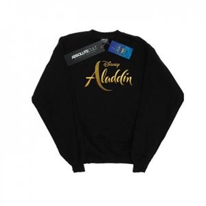 Disney heren Aladdin filmlogo sweatshirt L zwart
