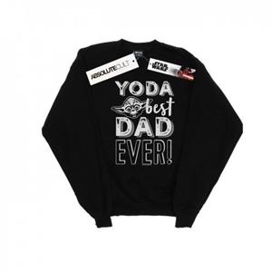 Star Wars Mens Yoda Best Dad Sweatshirt M wit
