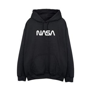 NASA heren moderne logo hoodie L zwart