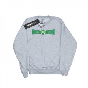 DC Comics Heren Sweatshirt met groene lantaarntekstlogo XL grijs