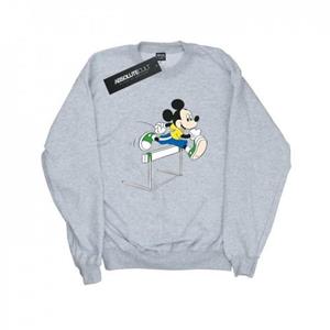 Disney Heren Mickey Mouse hindernissen Sweatshirt L grijs