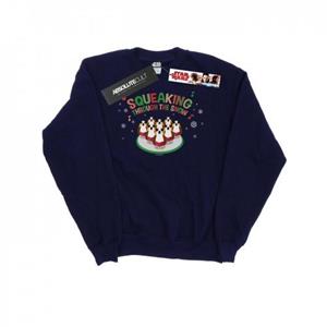 Star Wars Mens The Last Jedi Porgs Squeaking Through The Snow Sweatshirt L wit