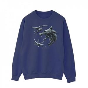 Pertemba FR - Apparel Netflix Heren sweatshirt met The Witcher Wolf-logo L wit