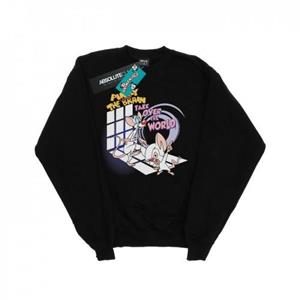 Animaniacs Heren Pinky en de hersenen nemen de wereld over Sweatshirt M wit