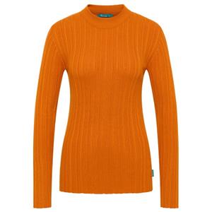 tranquillo Damen-Langarmshirt mit Struktur, dark peach, Gr. S
