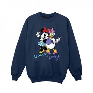 Disney meisjes Minnie Mouse en Daisy sweatshirt 5-6 Years wit