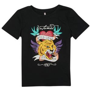 T-shirt Korte Mouw Only KOGALICE-REG-S/S-BURNING-TOP-BOX-JRS