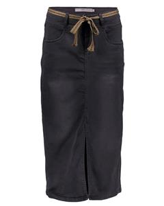 Geisha - Zwart Jeansrok koordje Zwart 3XL