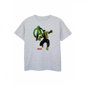 Hulk jongens poseren T-shirt 12-13 wit