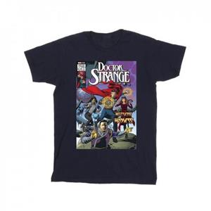 Marvel Boys Doctor Strange Comic Circles T-shirt 12-13 zwart