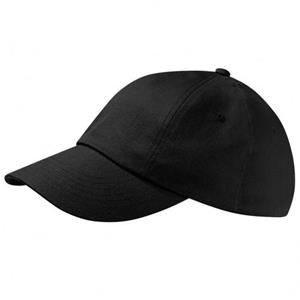 Beechfield Unisex laag profiel zware katoenen boorkap/hoofddeksels One Size zwart