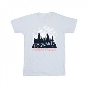 Harry Potter meisjes Zweinstein kerst katoenen T-shirt 5-6 Years wit