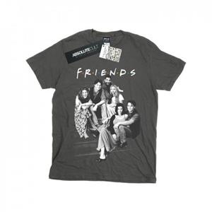 Friends Vrienden Girls Group Stairs katoenen T-shirt 12-13 houtskool