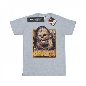 Star Wars Girls Chewbacca Scream Cotton T-Shirt 12-13 grijs
