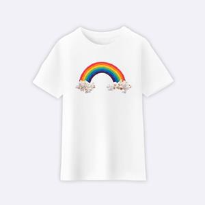 Le Roi du Tshirt Tshirt Enfant CANDY RAINBAW 2 ans wit