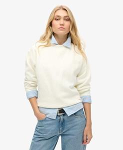 Superdry Vrouwen Essential Logo Sweatshirt met Relaxed fit Wit