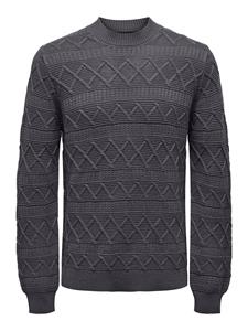 Only & Sons Onswade reg 5 struc crew neck knit -