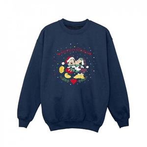 Disney meisjes Mickey Mouse Mickey Minnie kersttrui 5-6 Years wit