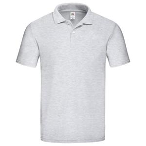 Fruit of the Loom origineel herenpoloshirt S grijs