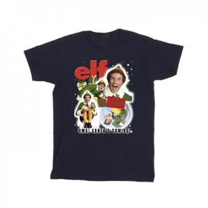Elf Boys Buddy Collage T-shirt 12-13 zwart