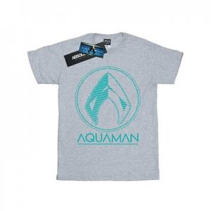 DC Comics jongens Aquaman Aqua-logo T-shirt 9-11 Years wit