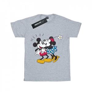 Disney meisjes Mickey Mouse Mickey en Minnie Kiss katoenen T-shirt 12-13 wit