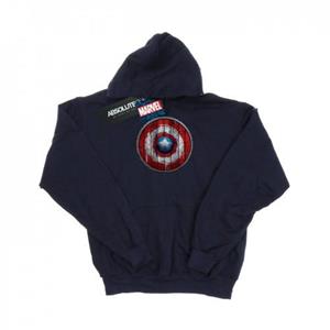 Marvel heren Captain America houten schild hoodie L wit