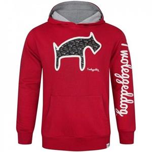 Pertemba FR - Apparel Tweebenige hond heren hoodie met bladerdeegprint L rood