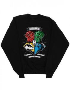 Harry Potter jongens Zweinstein Toon Crest Sweatshirt 9-11 Years wit