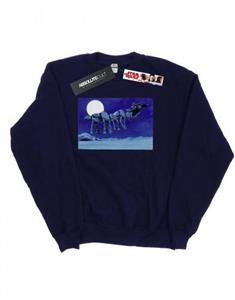 Star Wars jongens kerst AT-AT slee-sweatshirt 7-8 Years wit