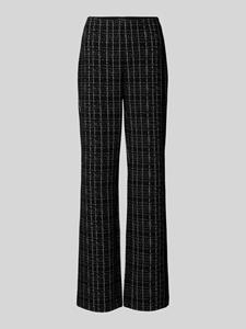 Comma Stoffen broek met grafisch patroon