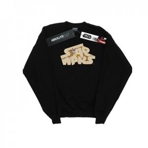 Star Wars Heren Tatooine Jumble Logo Sweatshirt M wit
