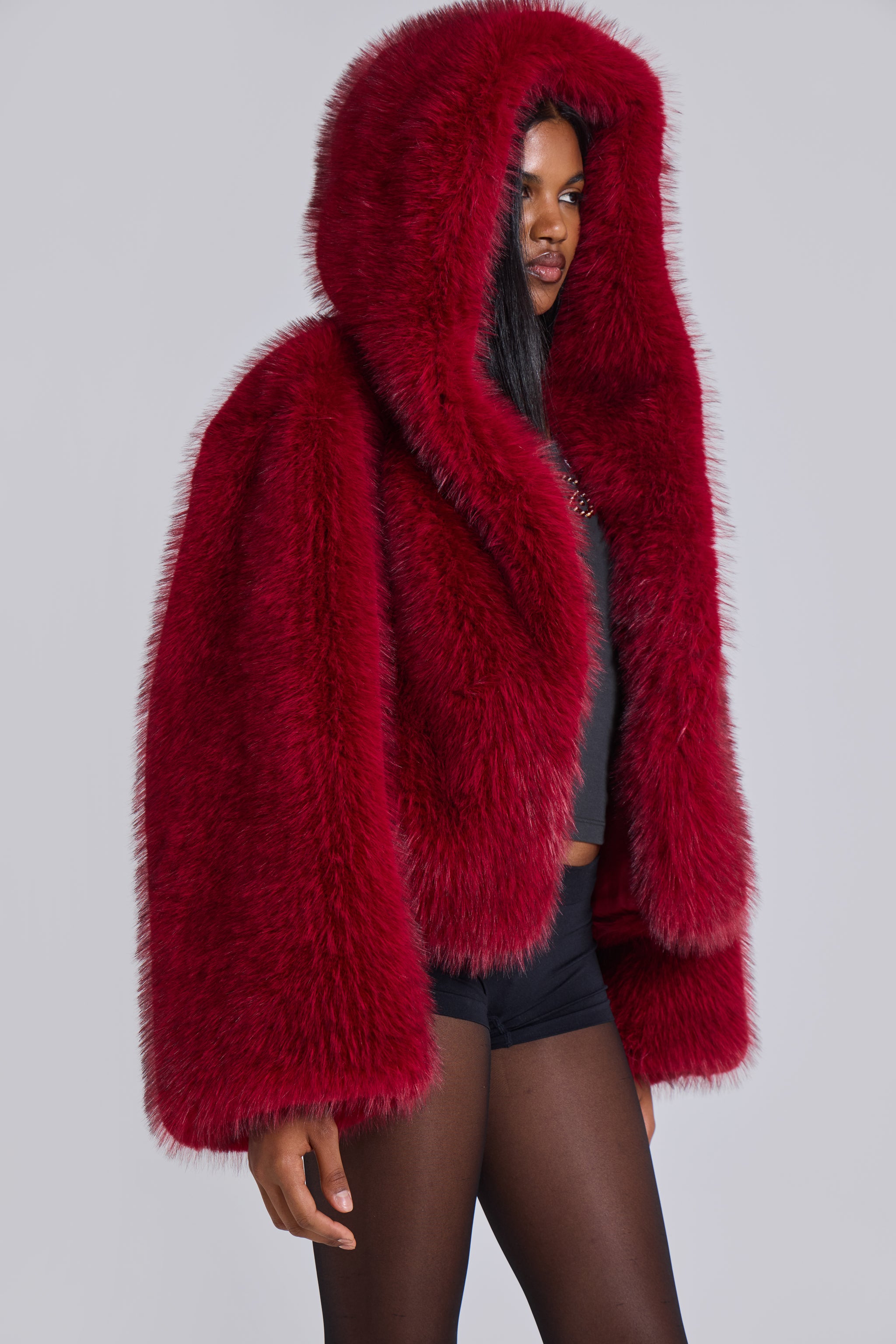 Jaded London Mara Oversized Faux Fur Coat