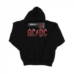 AC/DC hoodie met rood ijslogo voor jongens 12-13 zwart