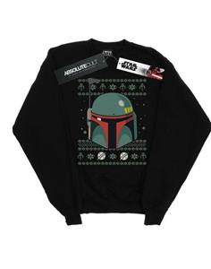 Star Wars jongens Boba Fett kerstsweater 12-13 zwart