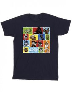 Star Wars jongens komische tekening montage T-shirt 5-6 Years wit