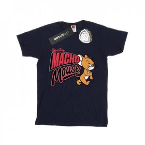 Tom And Jerry Tom en Jerry jongens Macho Mouse T-shirt 7-8 Years wit
