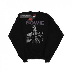 David Bowie Rock Poster-sweatshirt voor heren S wit