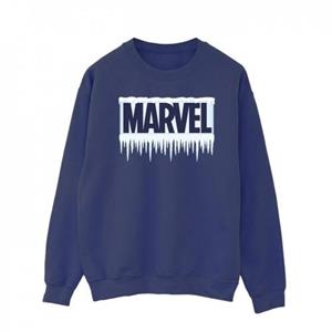 Marvel herensweater met ijspegellogo L marineblauwe kleur