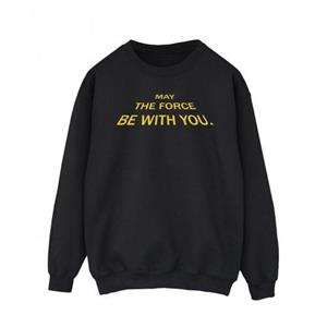 Star Wars Heren May The Force Opening Crawls Sweatshirt L zwart
