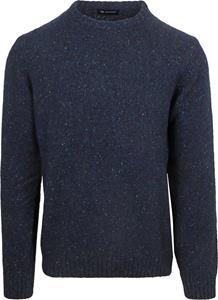 Sweater Suitable Trui Tweed Wol Blend Navy