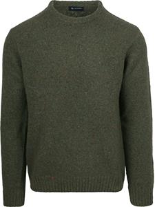 Sweater Suitable Trui Tweed Wol Blend Groen