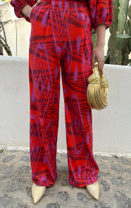 The Musthaves Mila Pantalon Limited Fuchsia Rood Regular