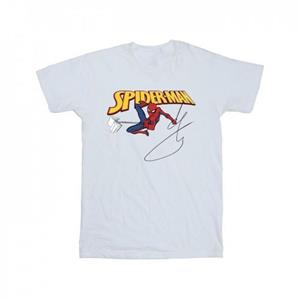 Marvel Girls Spider-Man met een katoenen T-shirt met boek 9-11 Years wit