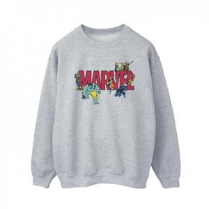Marvel heren stripfiguren sweatshirt XXL wit