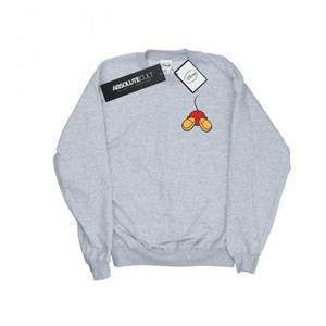 Disney Heren Mickey Mouse-sweatshirt met borstprint op de achterkant M zwart