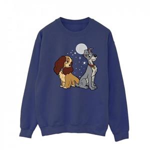 Disney Heren Lady en de Vagebond Maan Sweatshirt L marineblauwe kleur